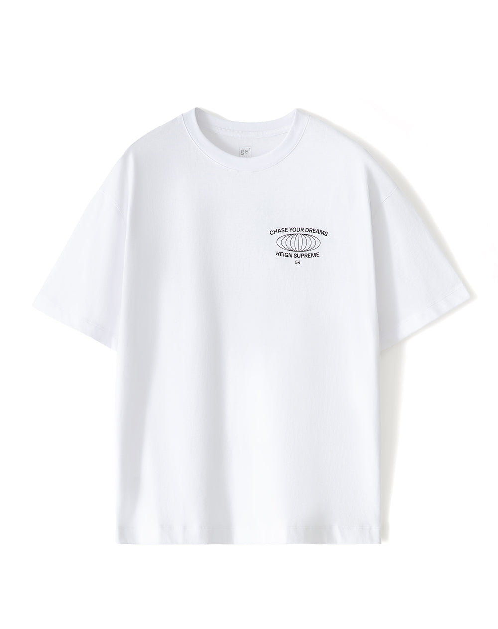 Camiseta regular fit manga corta blanca