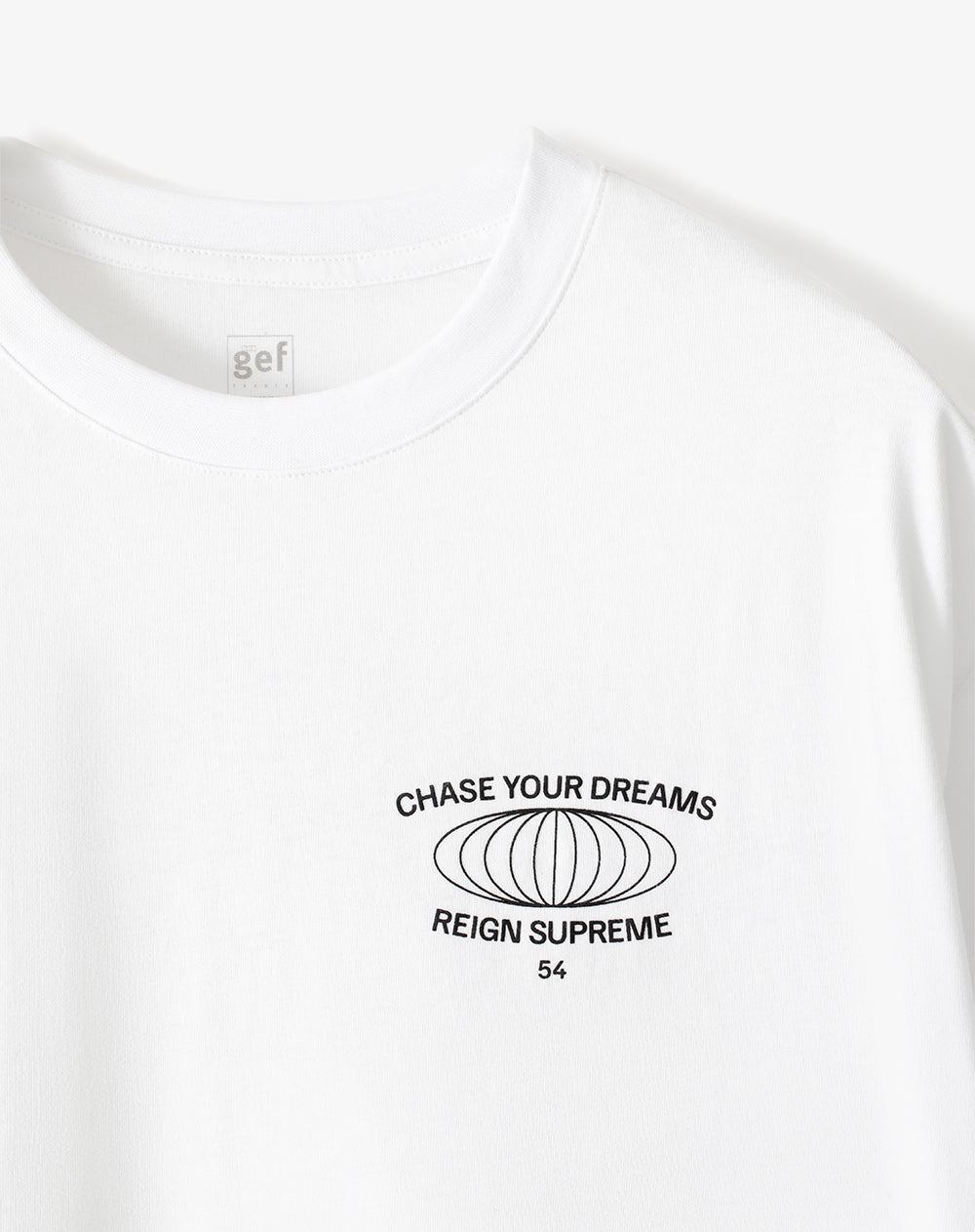 Camiseta regular fit manga corta blanca