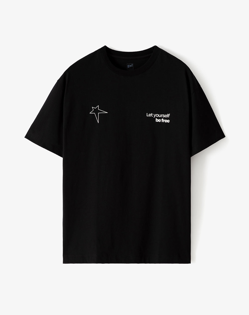 Camiseta regular algodón estampada hombre