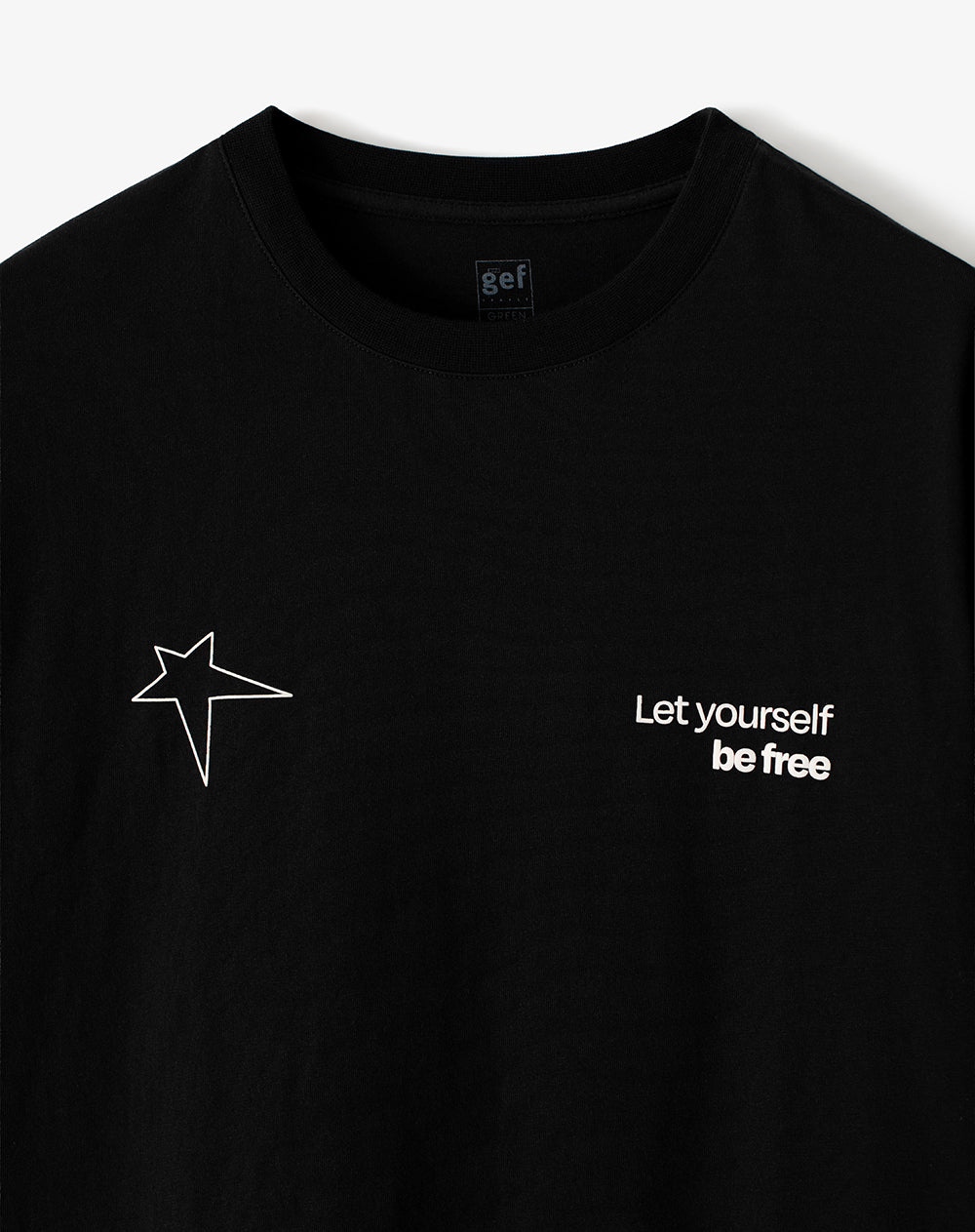 Camiseta regular algodón estampada hombre