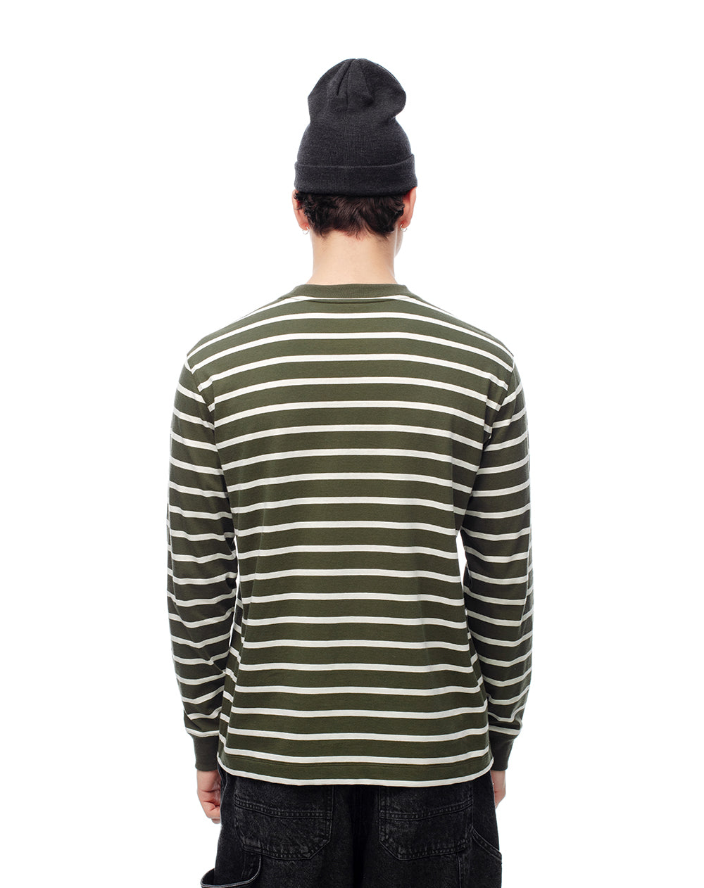 Camibuzo regular algodón rayas hombre