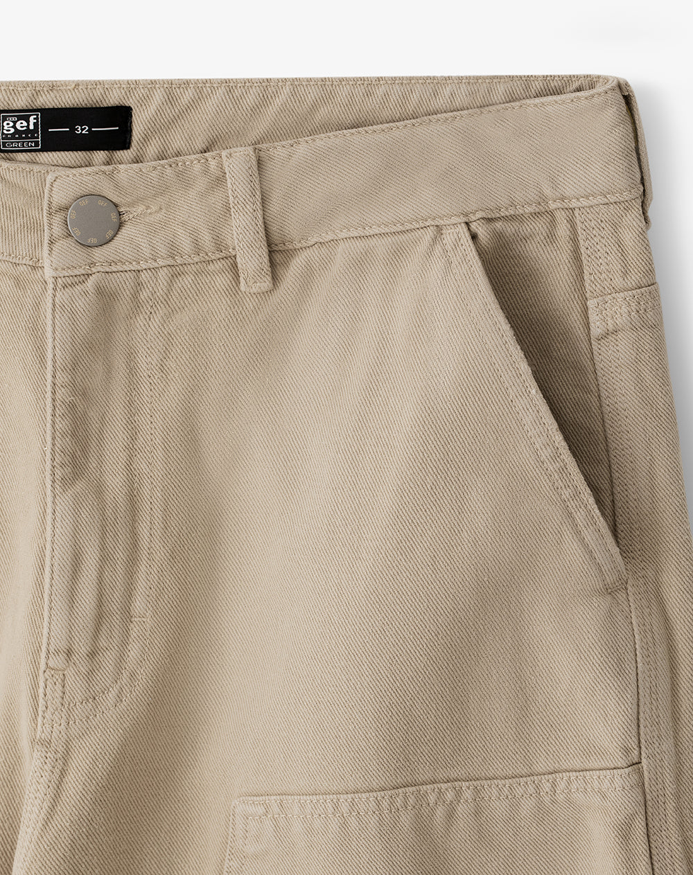 Jean carpintero caqui hombre