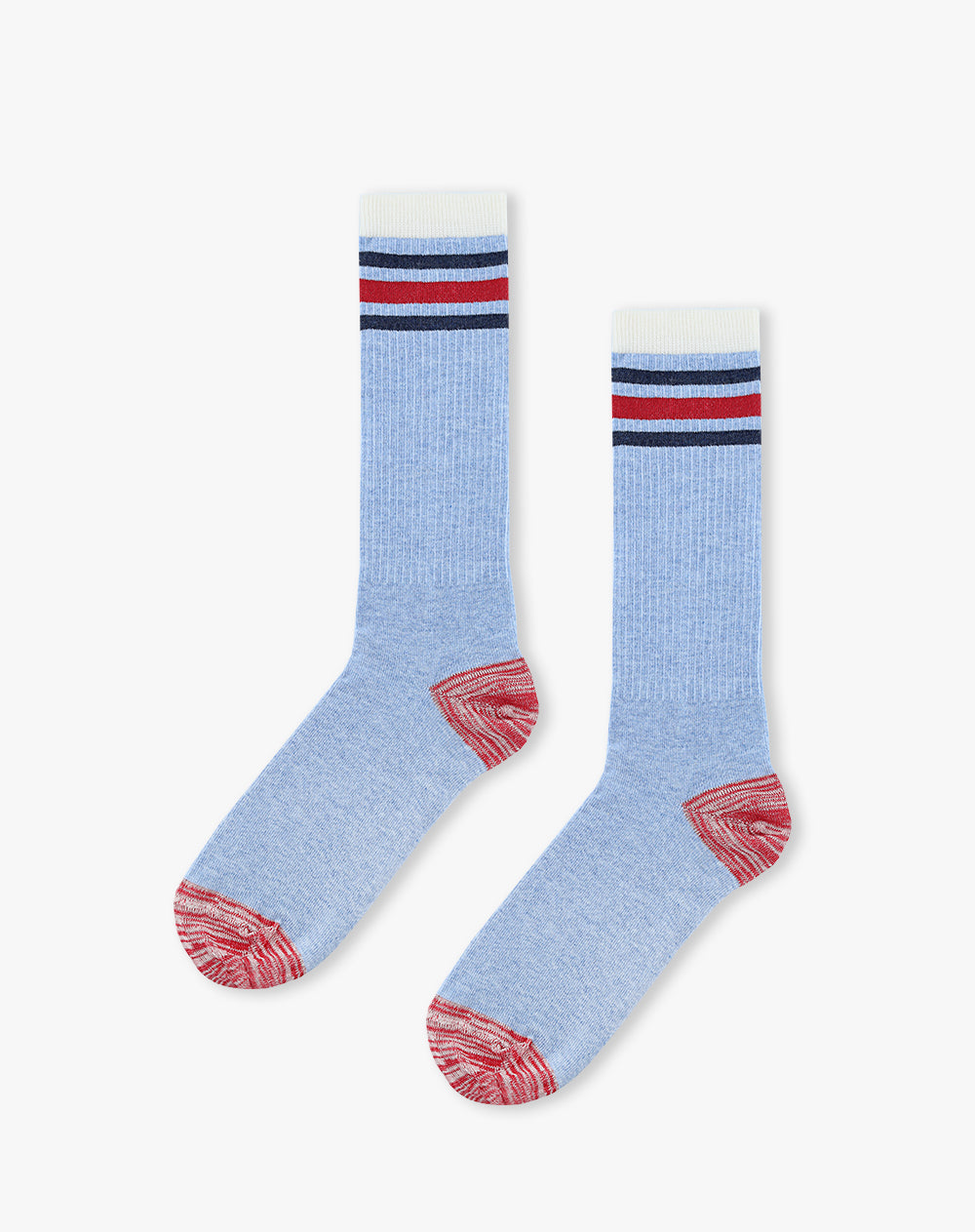 Medias cortas azules jaspe