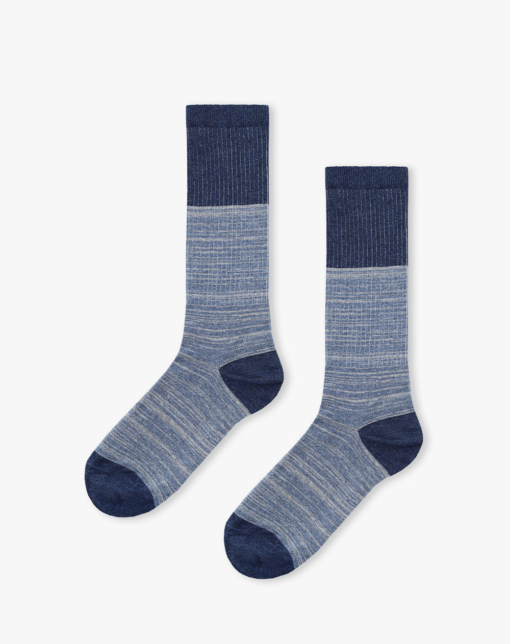 Medias cortas azules oscuros jaspe