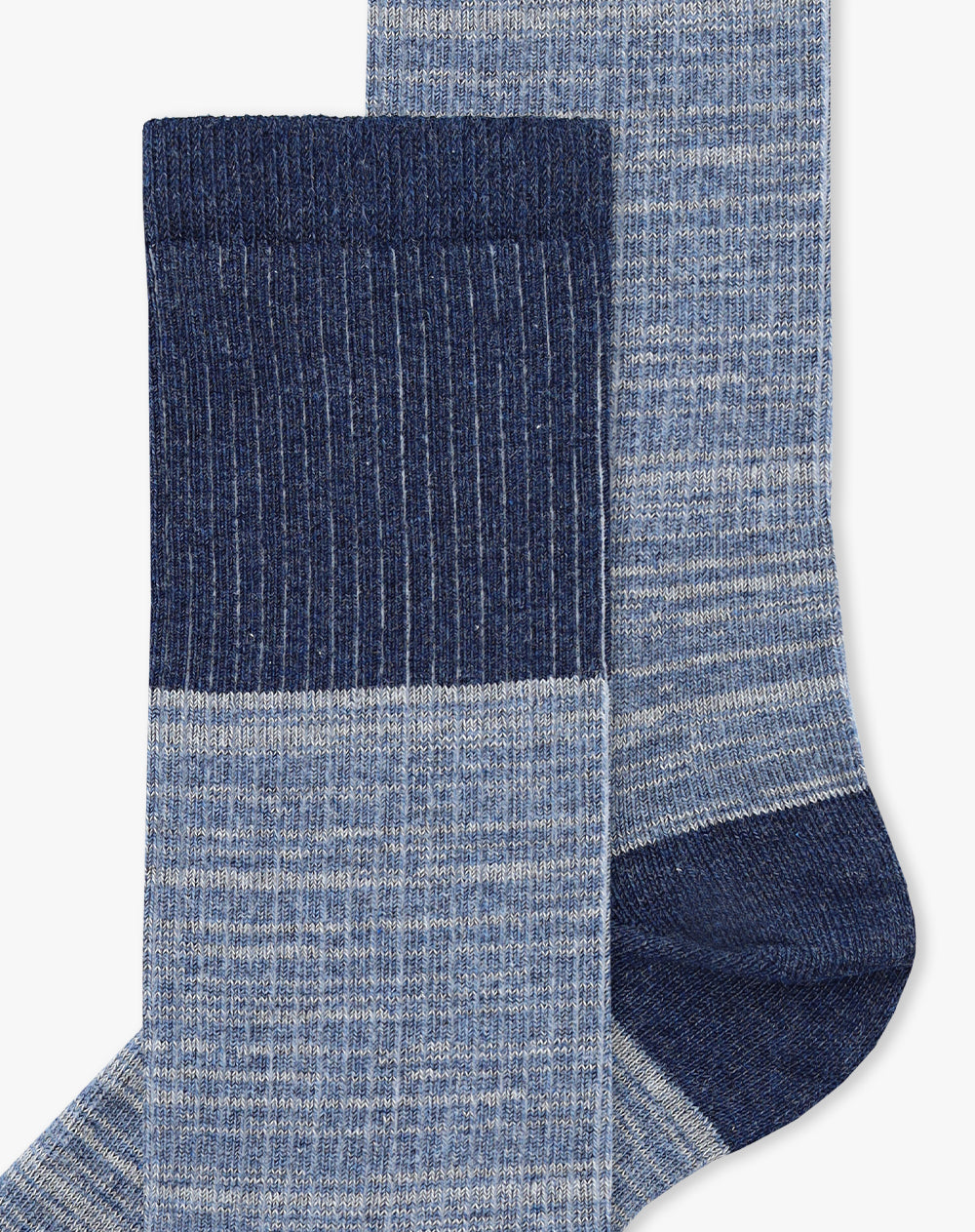 Medias cortas azules oscuros jaspe