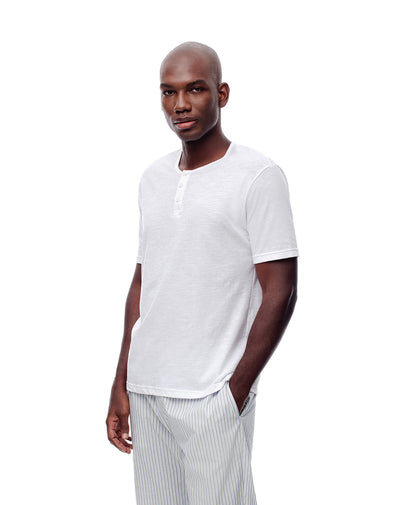 Camiseta relaxed fit manga corta blanca