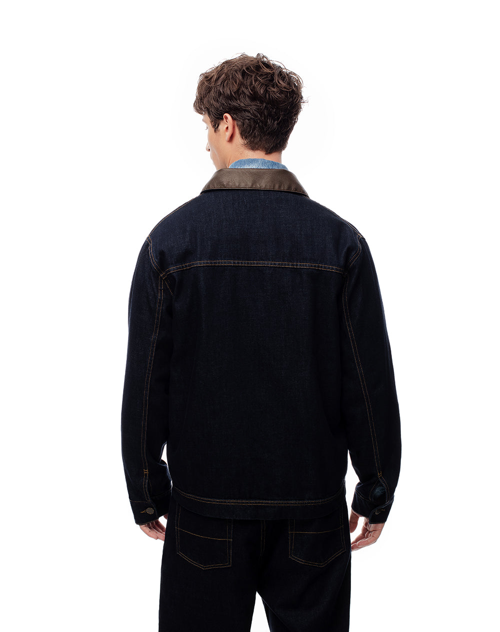Chaqueta regular fit índigo oscuro