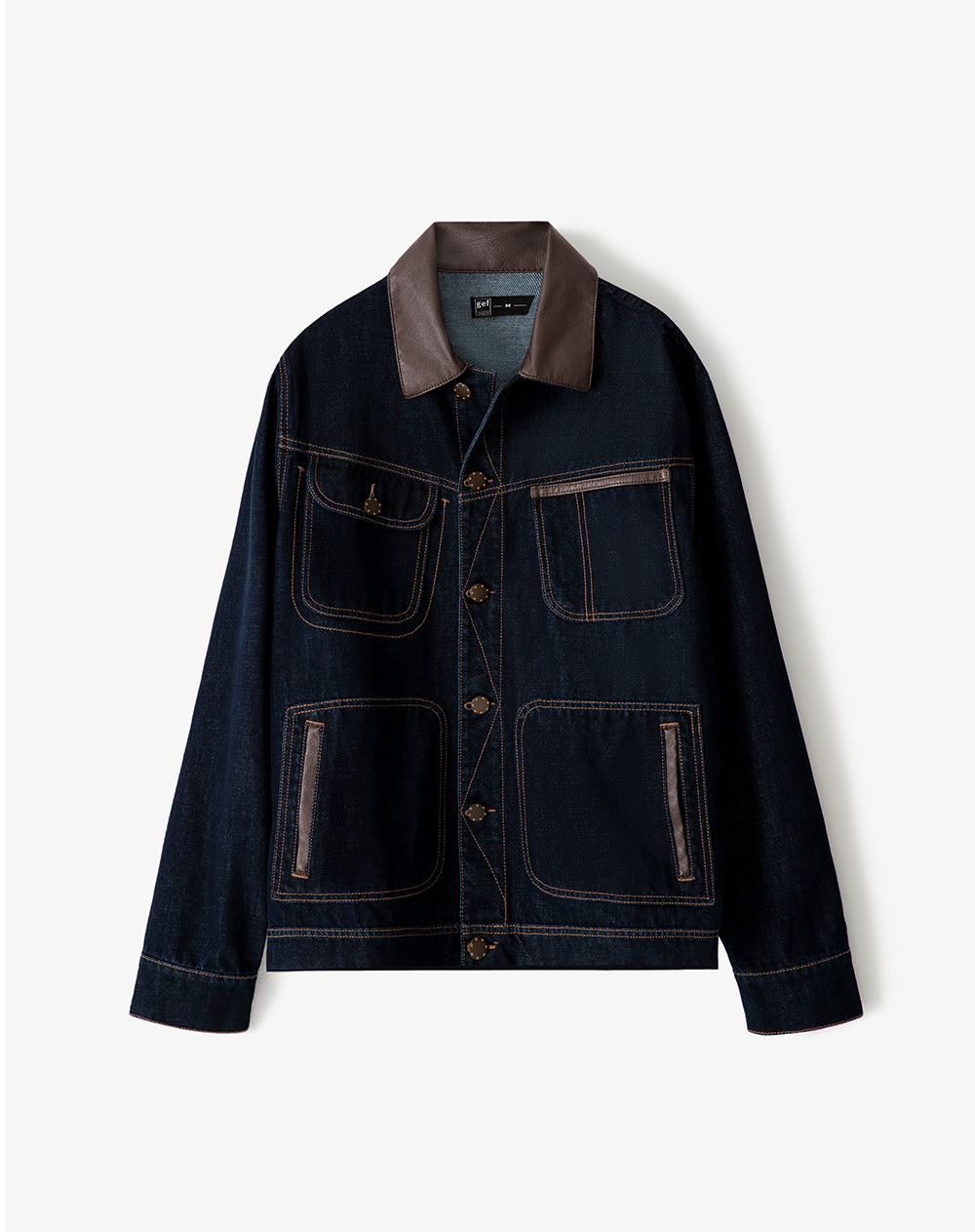 Chaqueta regular fit índigo oscuro