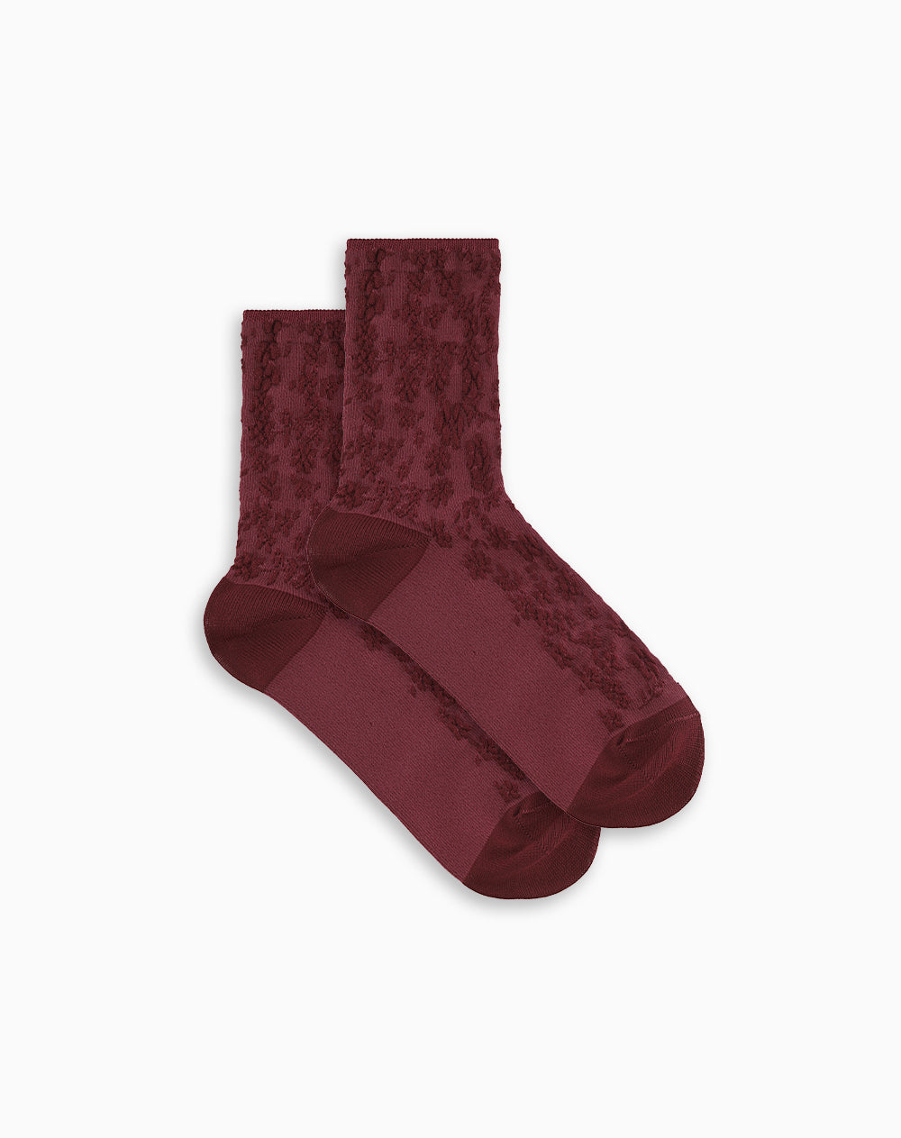 Medias cortas rojas mujer