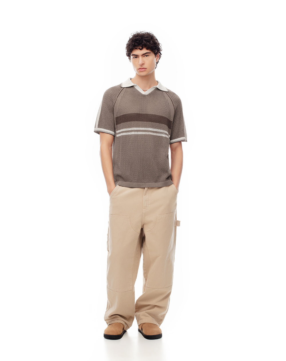 Polo regular fit café