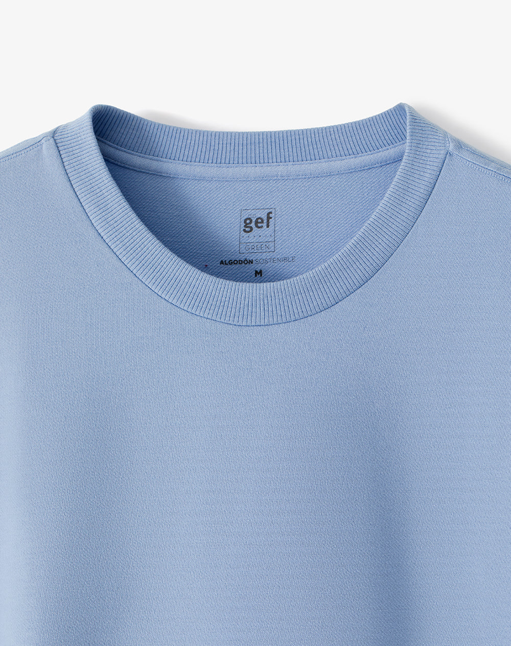 Camiseta oversize algodón azul hombre