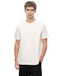 Camiseta oversize algodón vainilla hombre