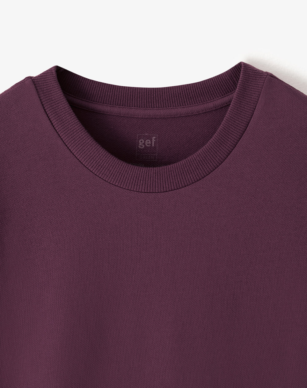 Camiseta regular fit manga corta vino tinto