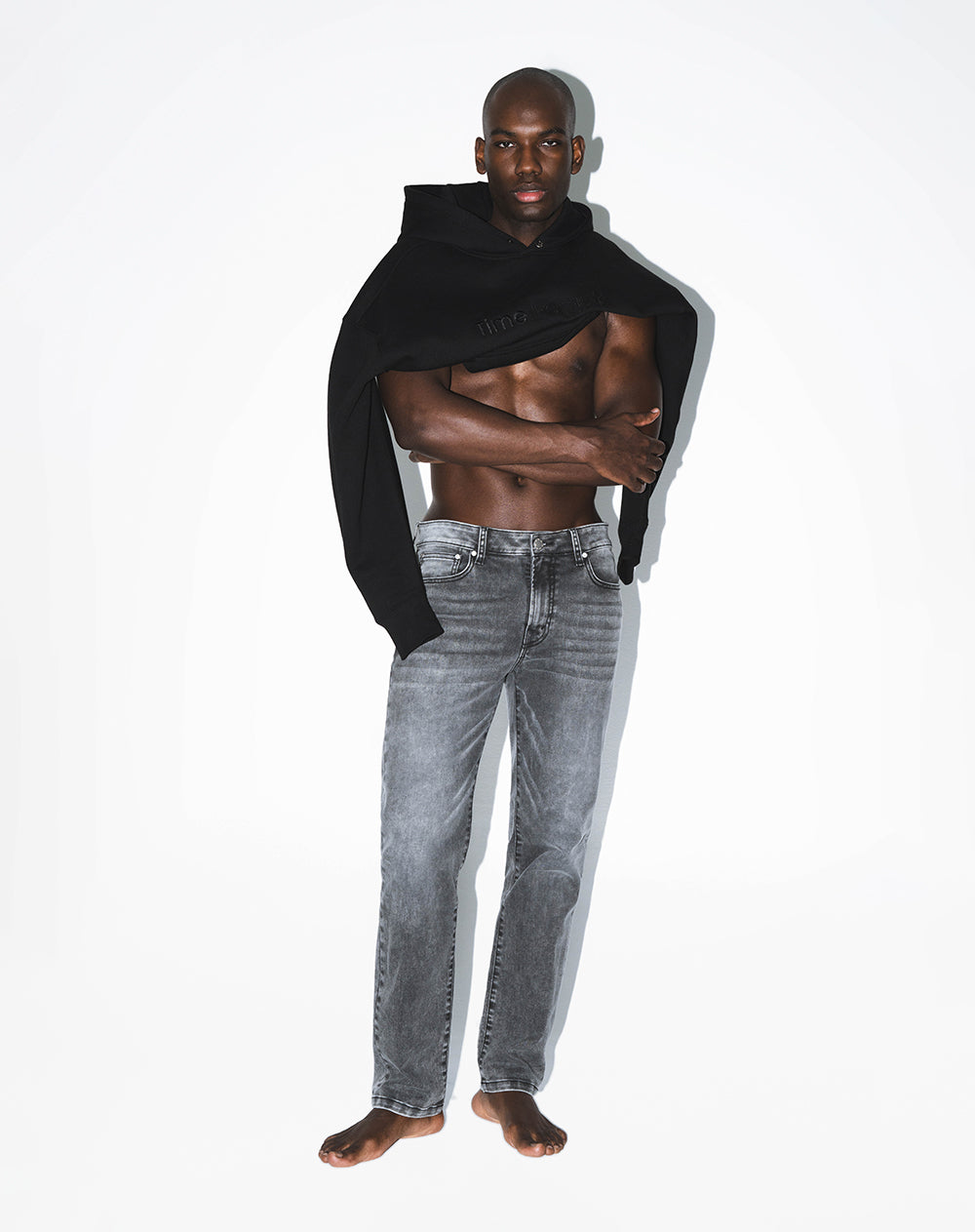 Jean straight gris hombre
