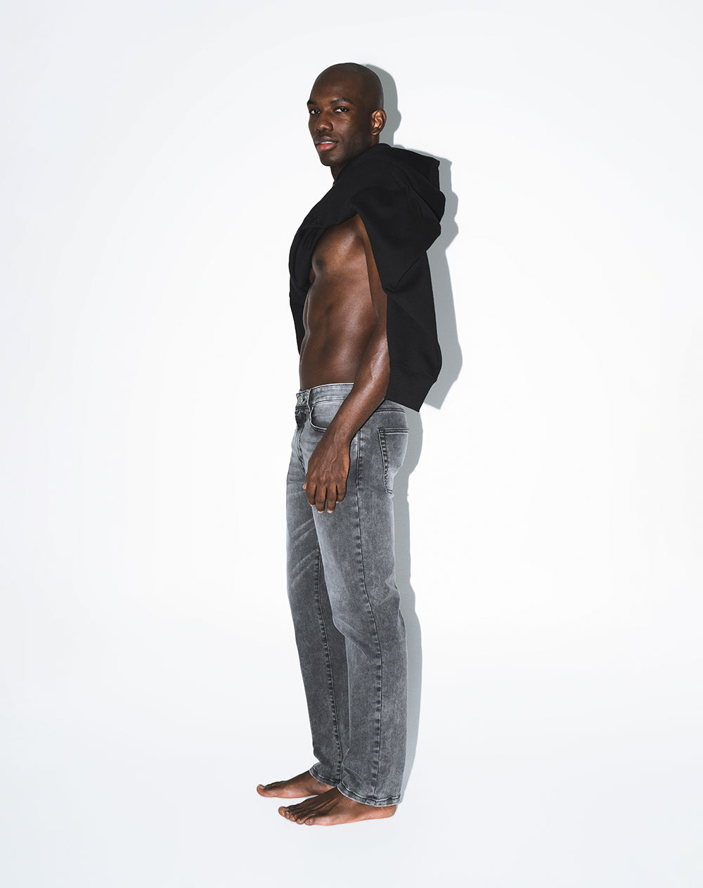 Jean straight gris hombre
