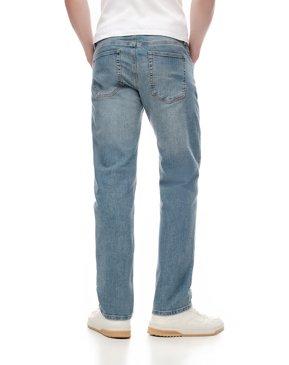 Jean slim fit tiro medio indigo
