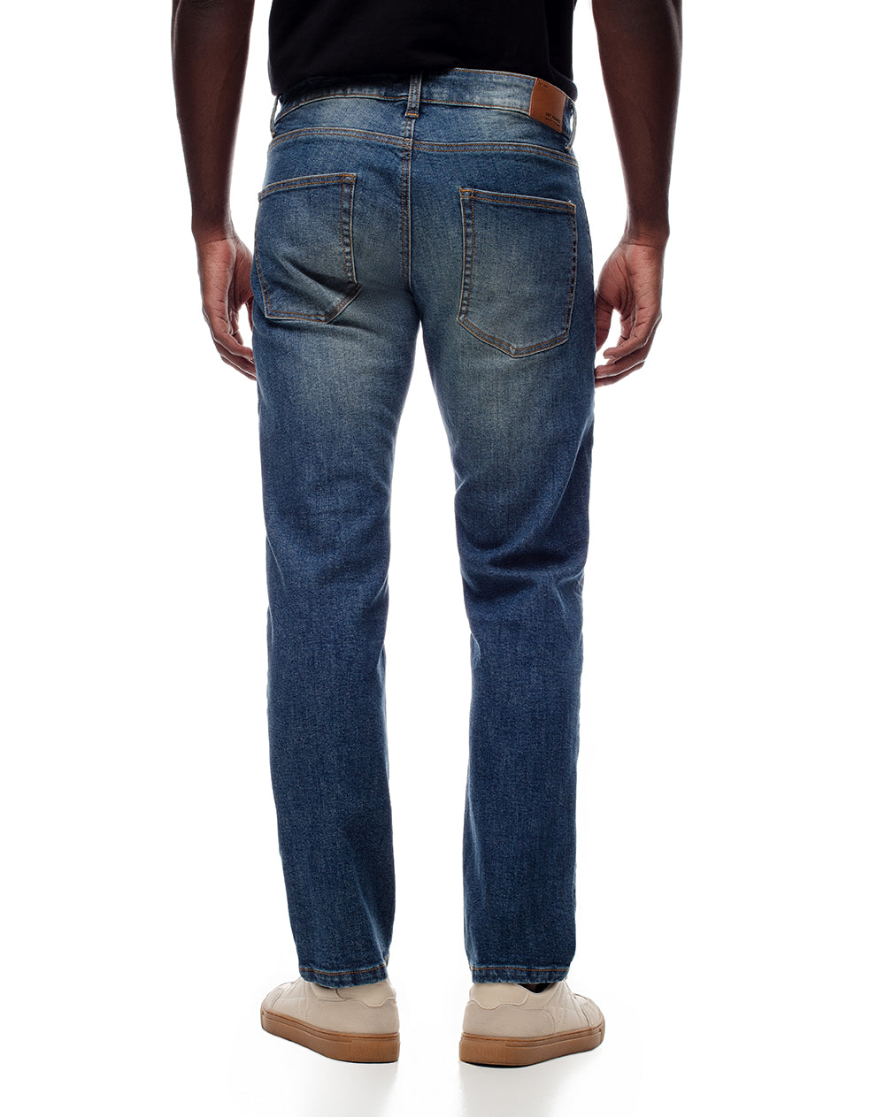 Jean slim fit tiro medio indigo