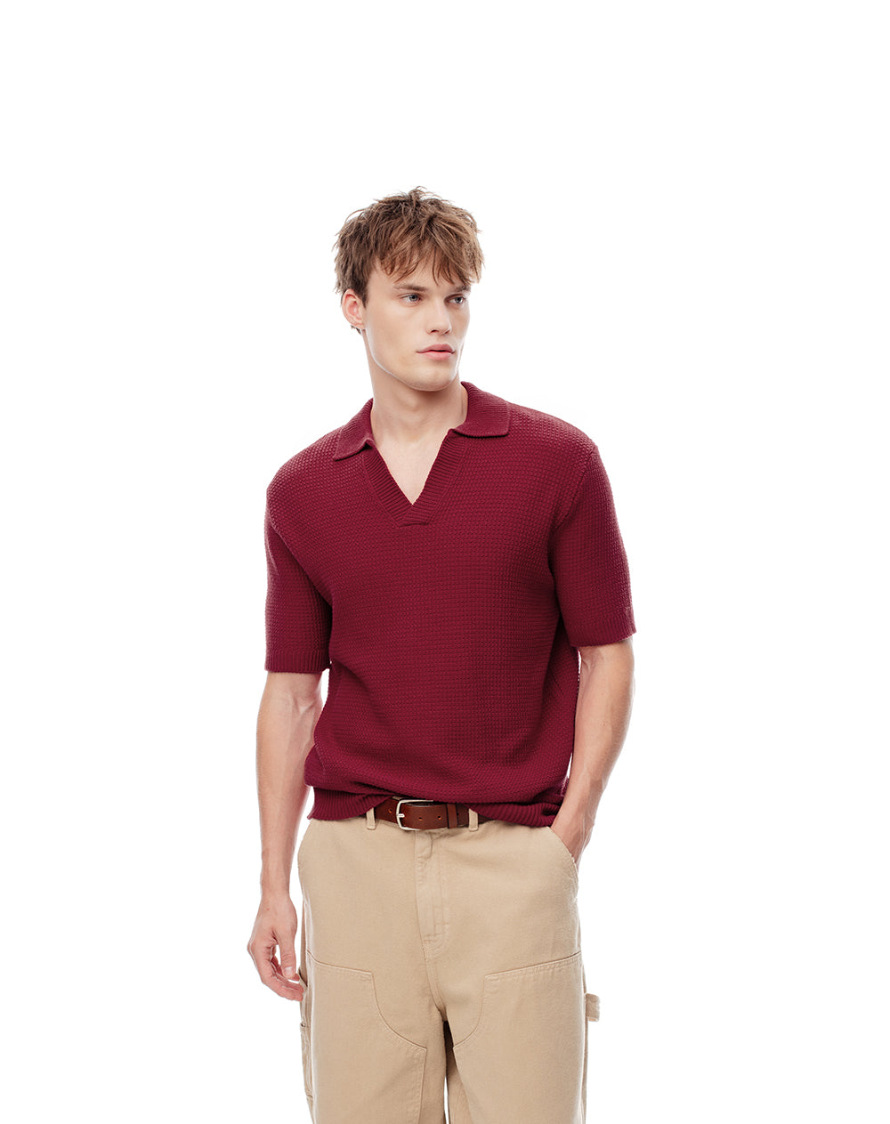 Polo regular fit roja