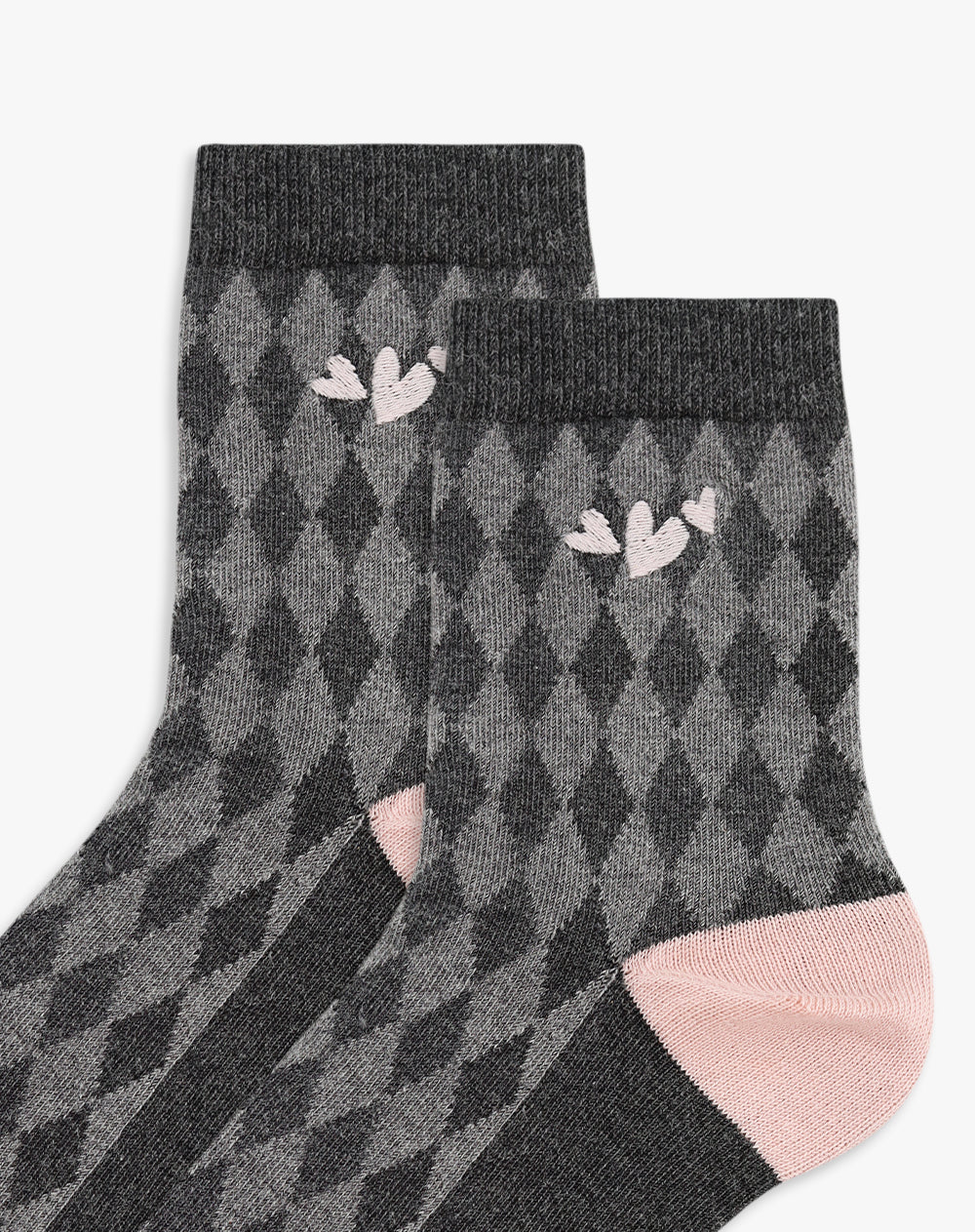 Medias cortas gris jaspe oscuro mujer