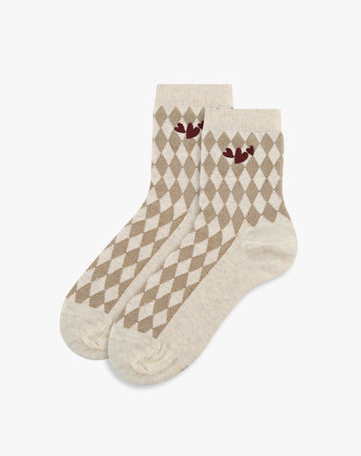 Medias cortas habanas jaspe mujer