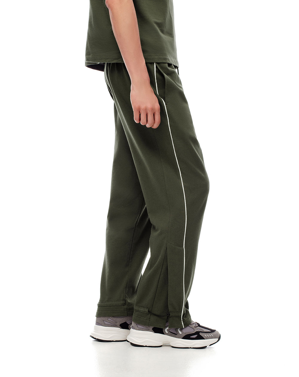Pantalón deportivo algodón verde hombre