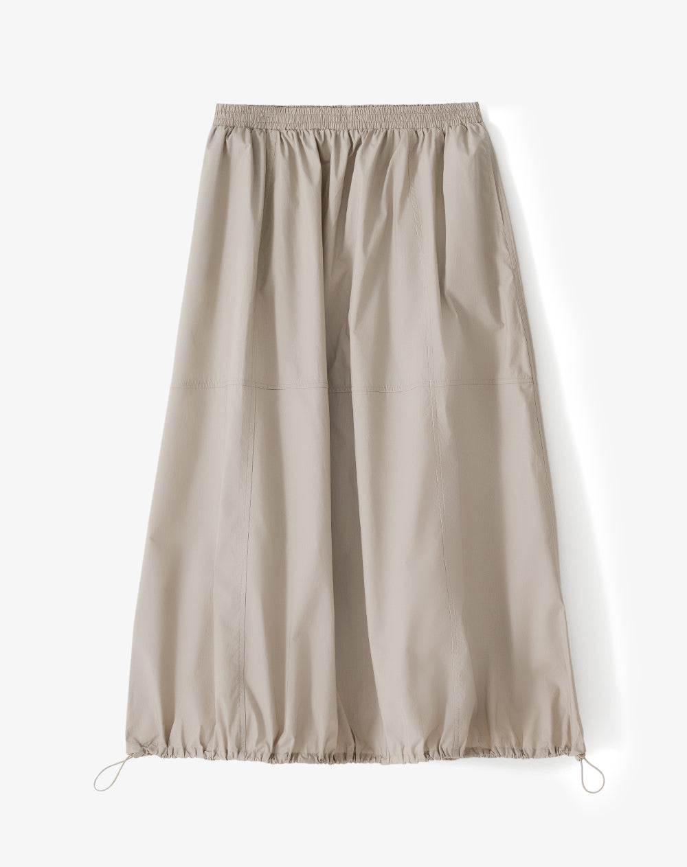 Falda larga tiro medio arena mujer