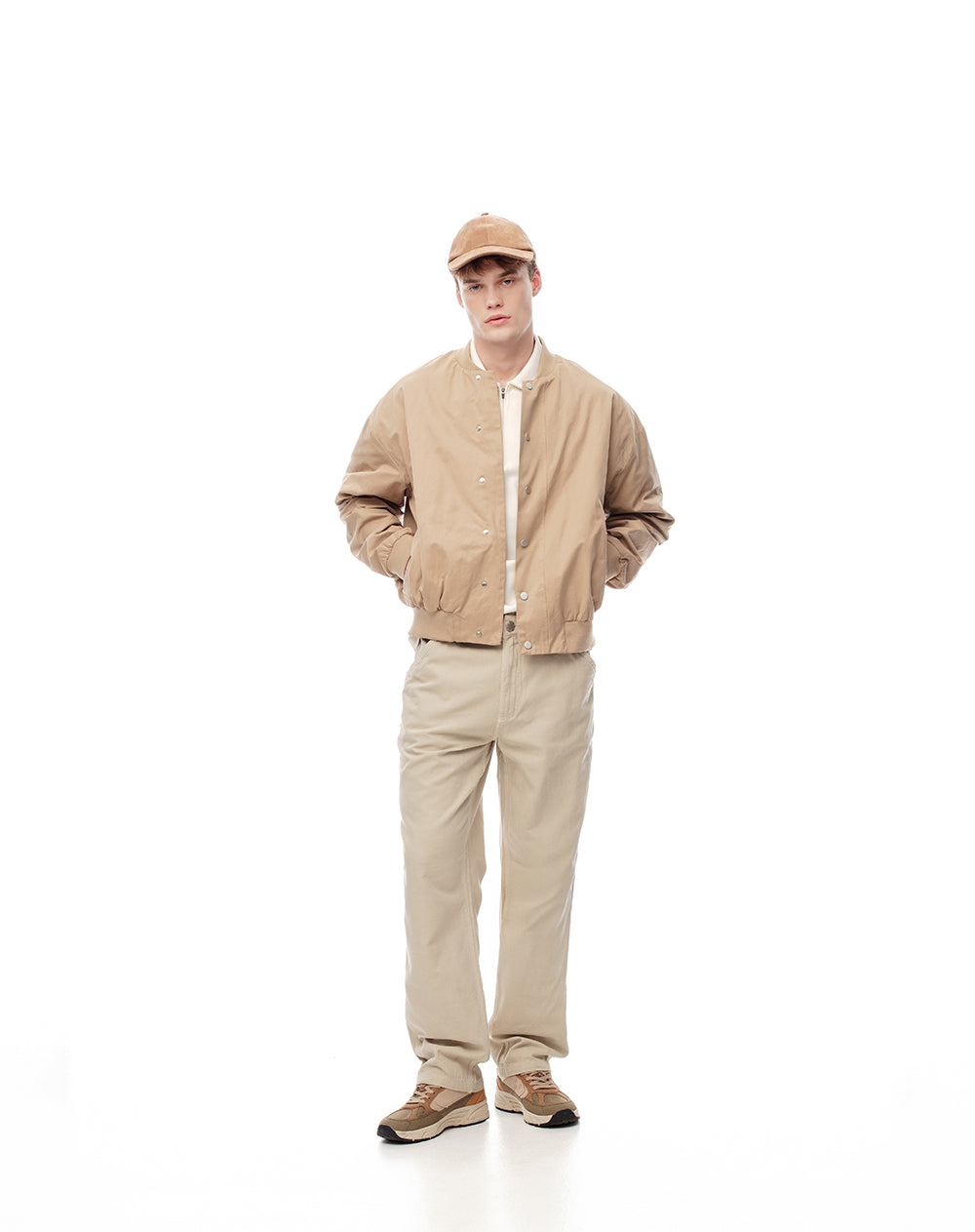 Jean regular fit tiro medio cafe