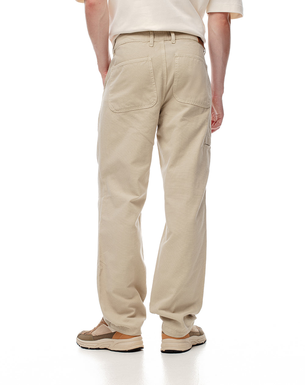 Jean regular fit tiro medio cafe