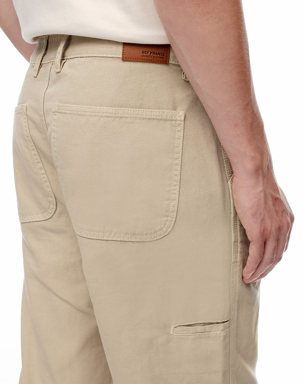 Jean regular fit tiro medio cafe