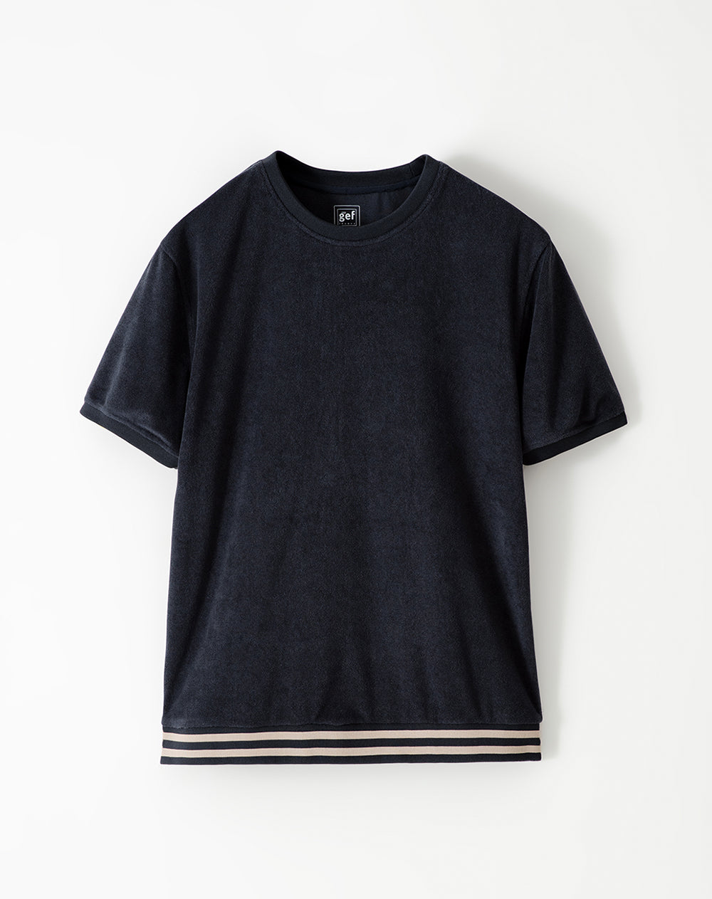 Camiseta relaxed fit manga corta azul