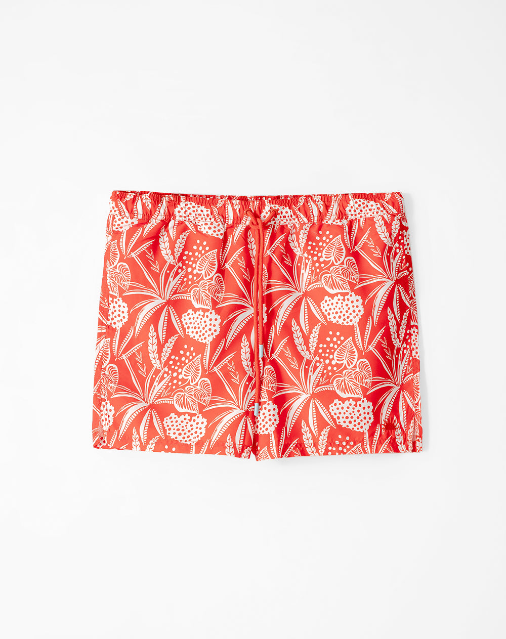 Bermuda naranja estampada