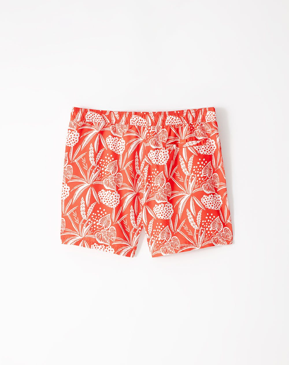 Bermuda naranja estampada