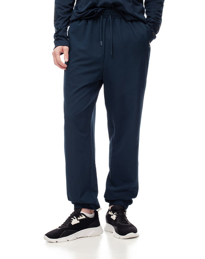 Jogger secado rápido azul hombre