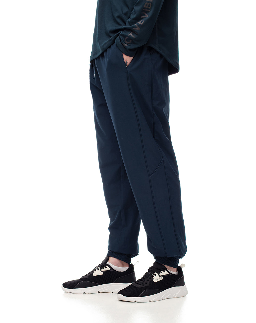 Jogger secado rápido azul hombre