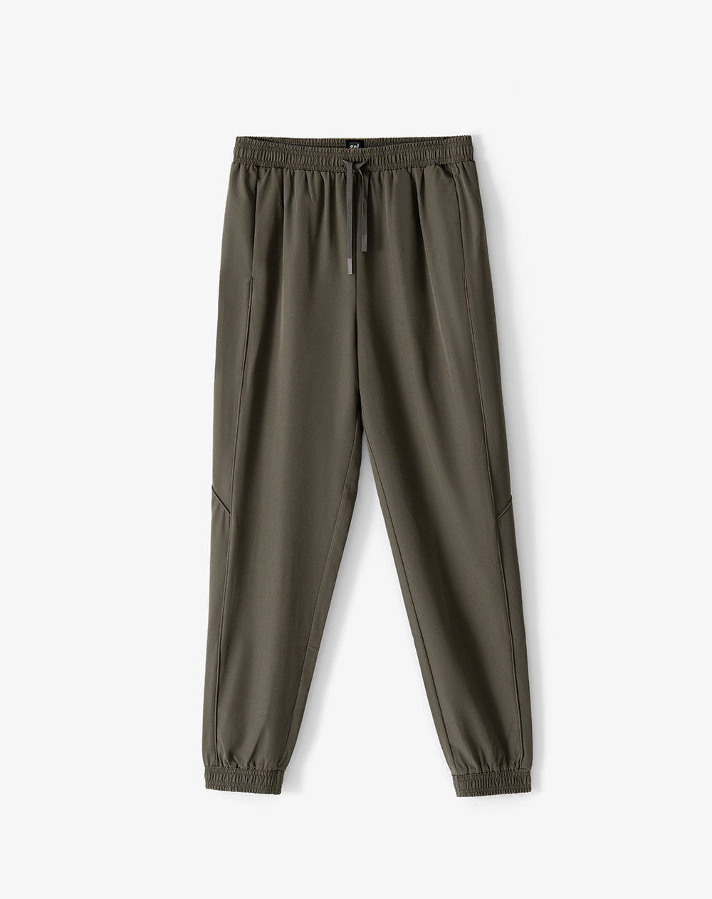 Jogger regular fit tiro medio café
