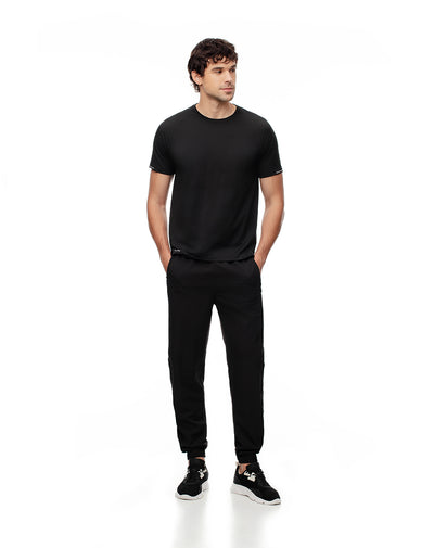 Jogger secado rápido negro para hombre