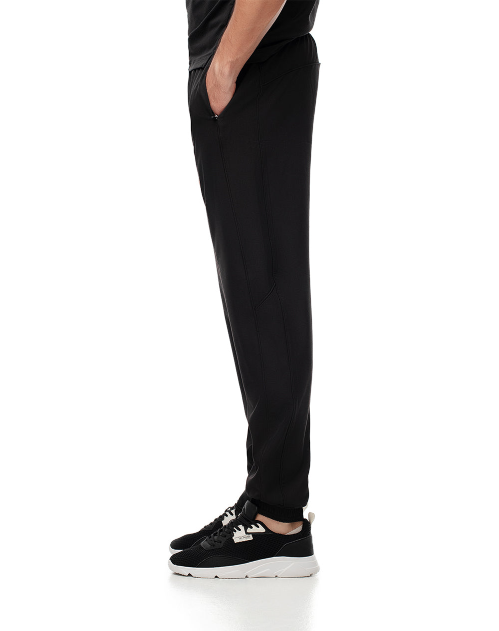 Jogger secado rápido negro para hombre