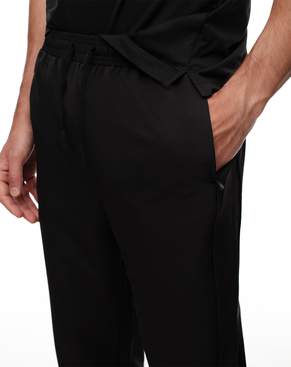Jogger secado rápido negro para hombre