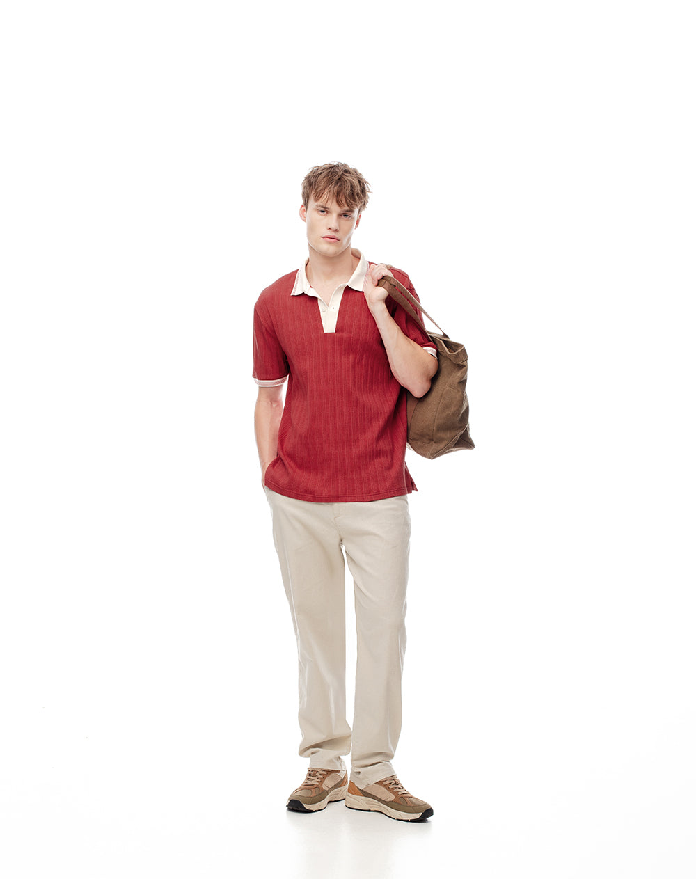 Polo regular fit roja