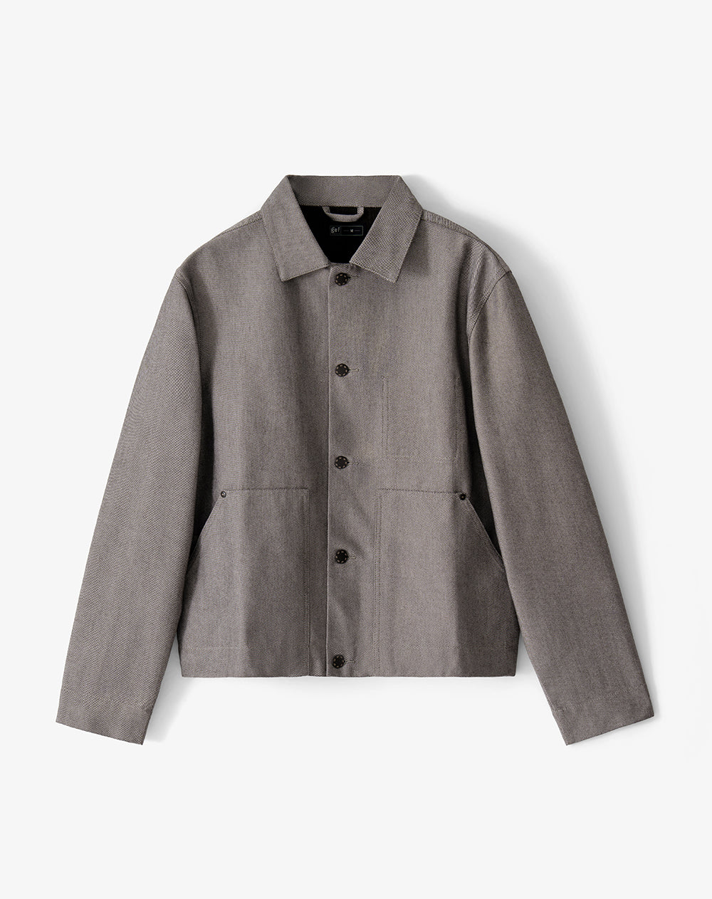 Chaqueta regular café hombre