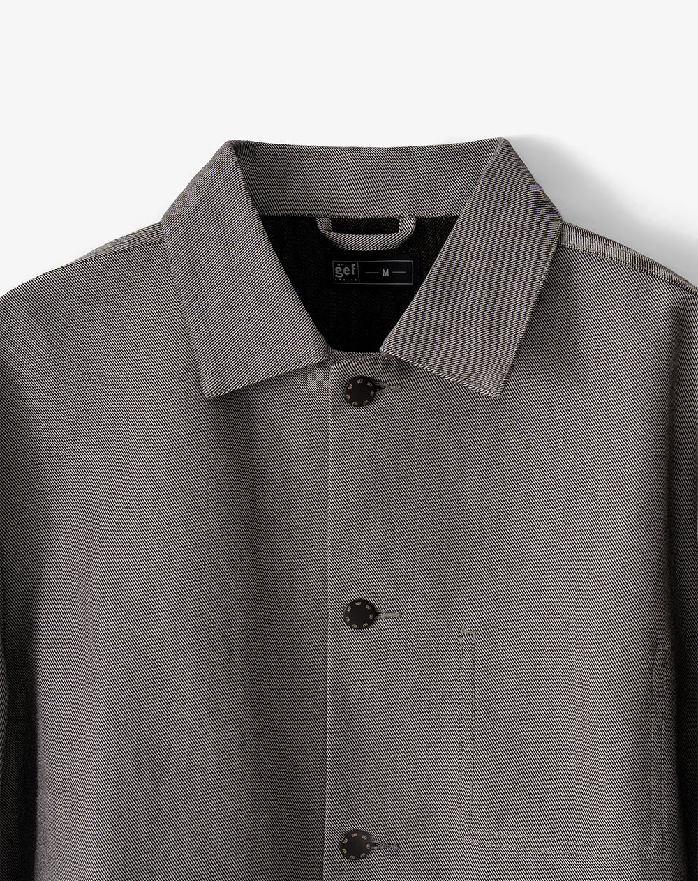 Chaqueta regular café hombre
