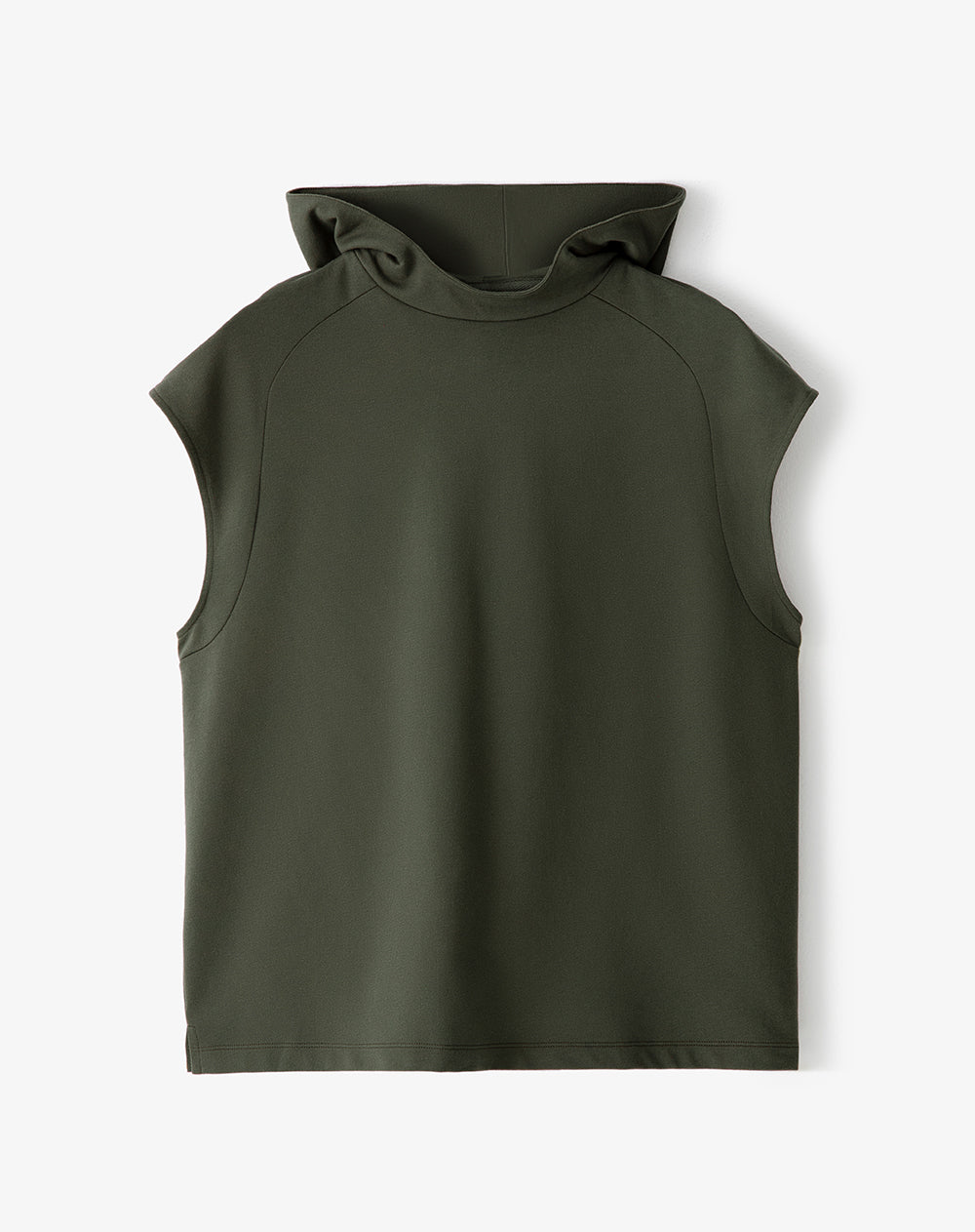 Chaleco relax oversize algodón verde hombre