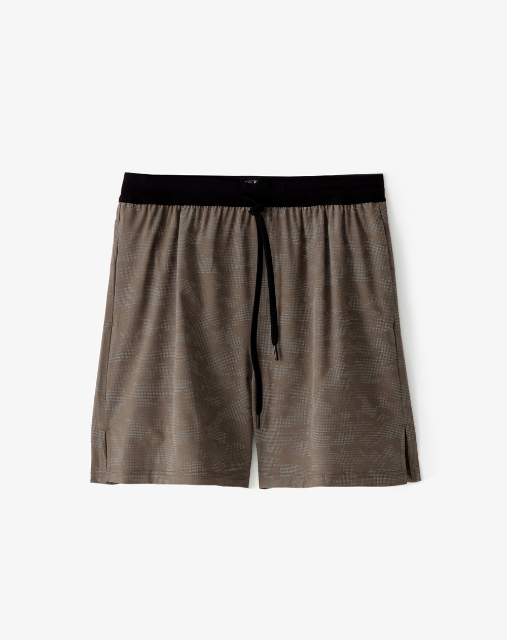 Pantaloneta deportiva malla interna café hombre