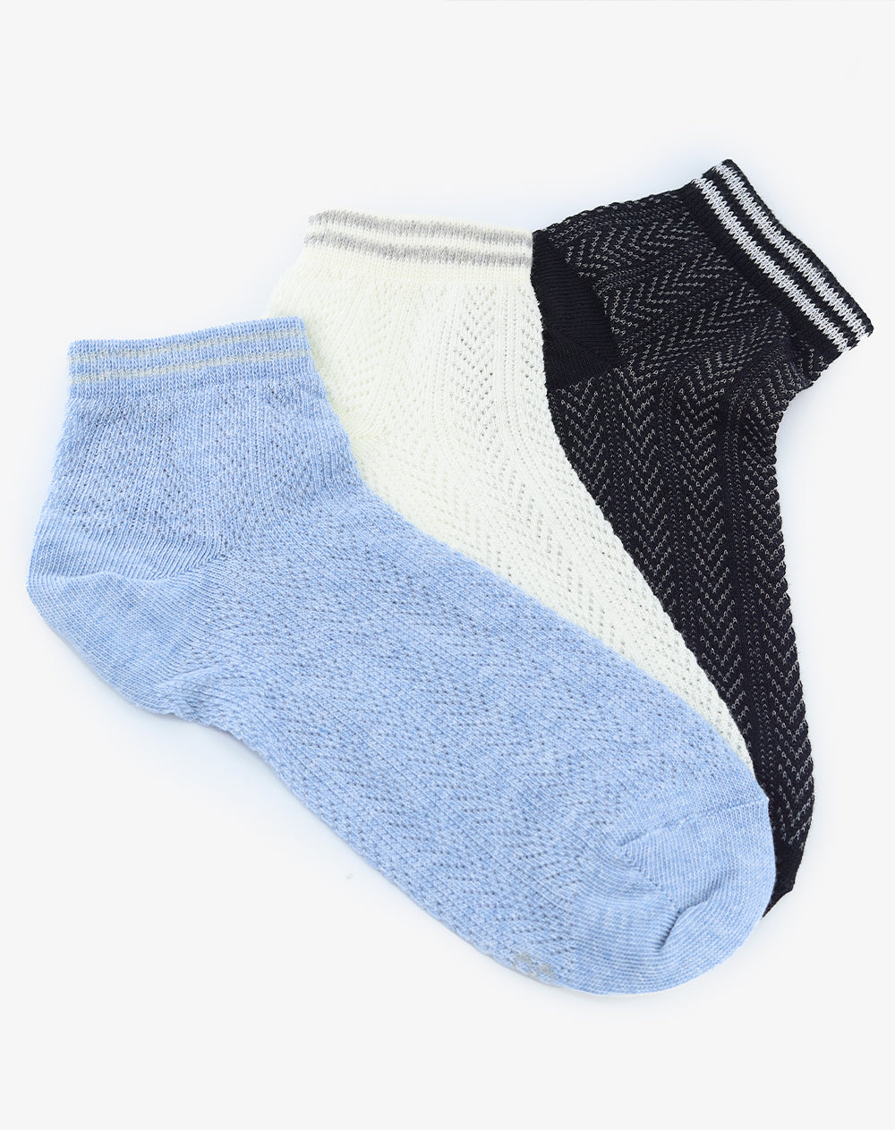 3 pares de medias cortas surtido mujer