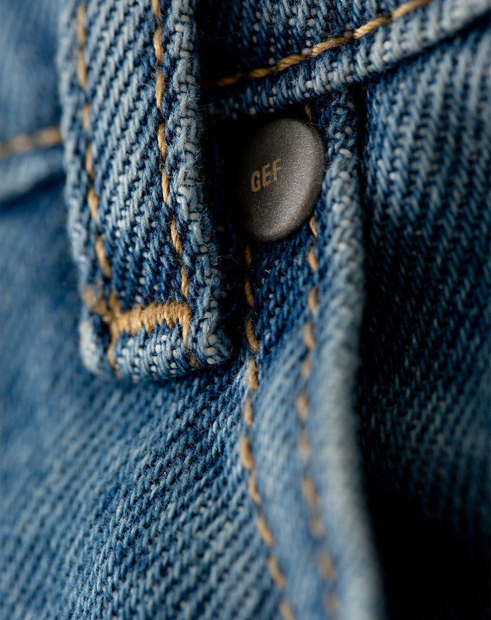 Jean oversized fit tiro medio indigo