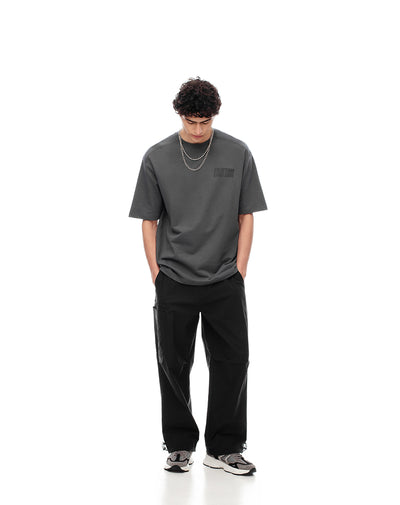 Pantalón loose fit tiro medio negro