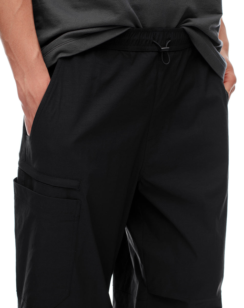 Pantalón loose fit tiro medio negro