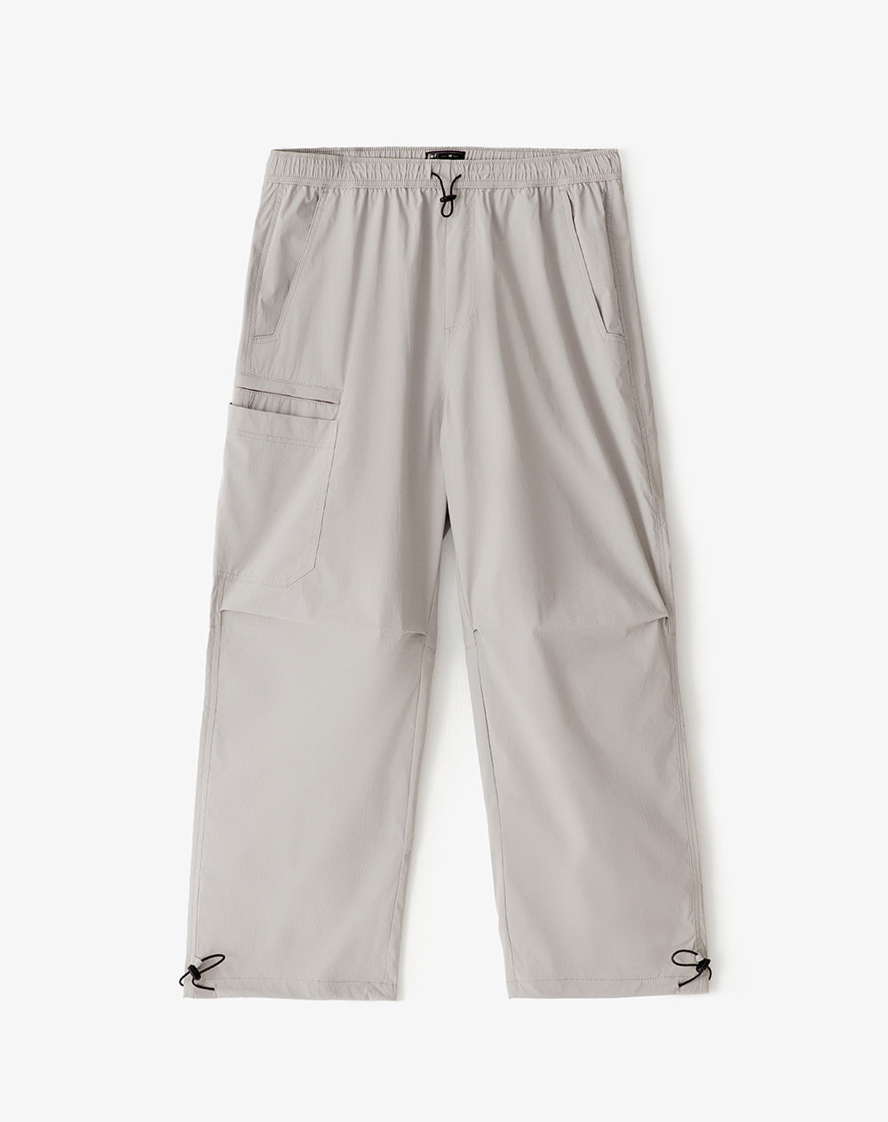 Pantalón loose fit tiro medio taupe