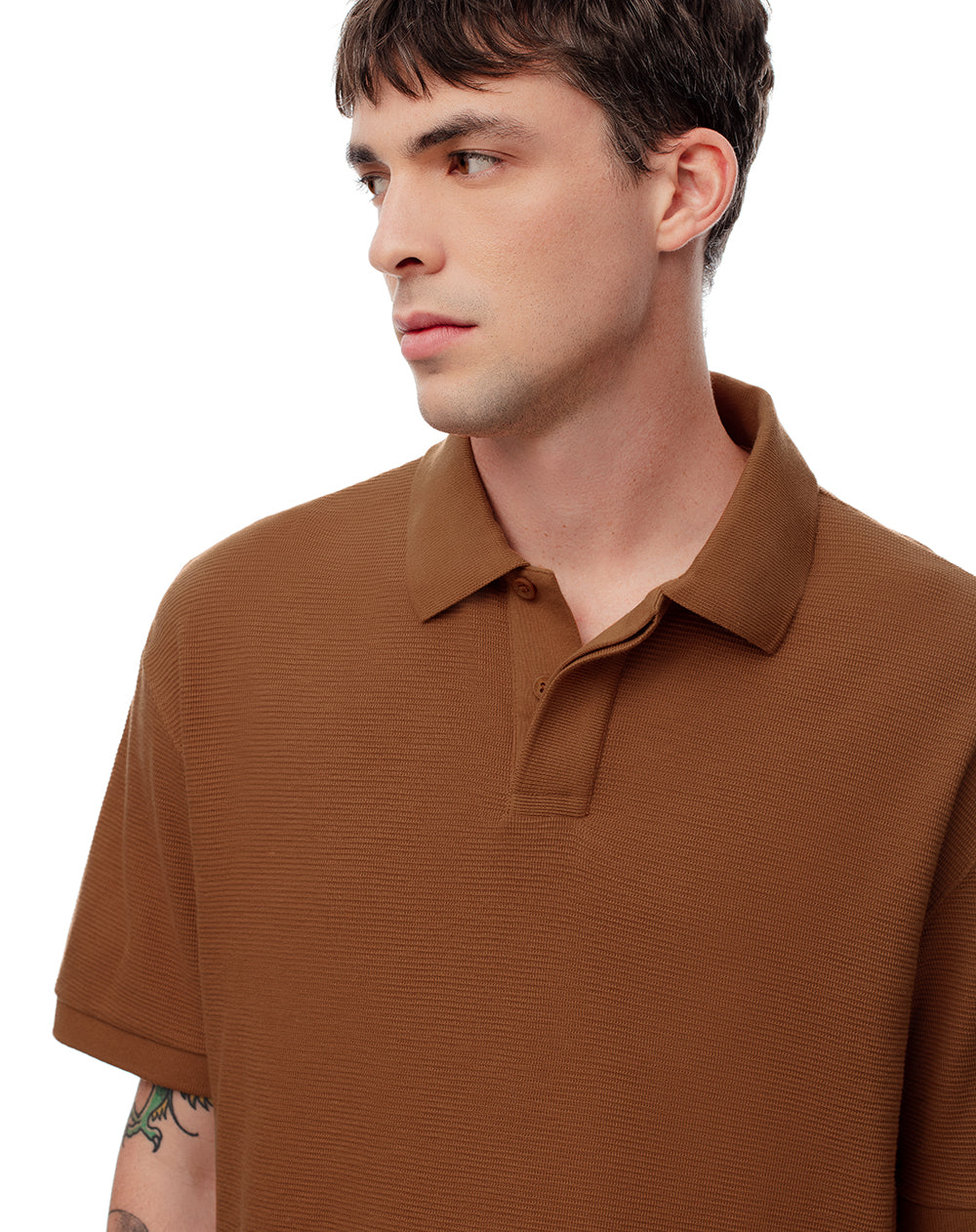 Polo regular algodón caramelo hombre