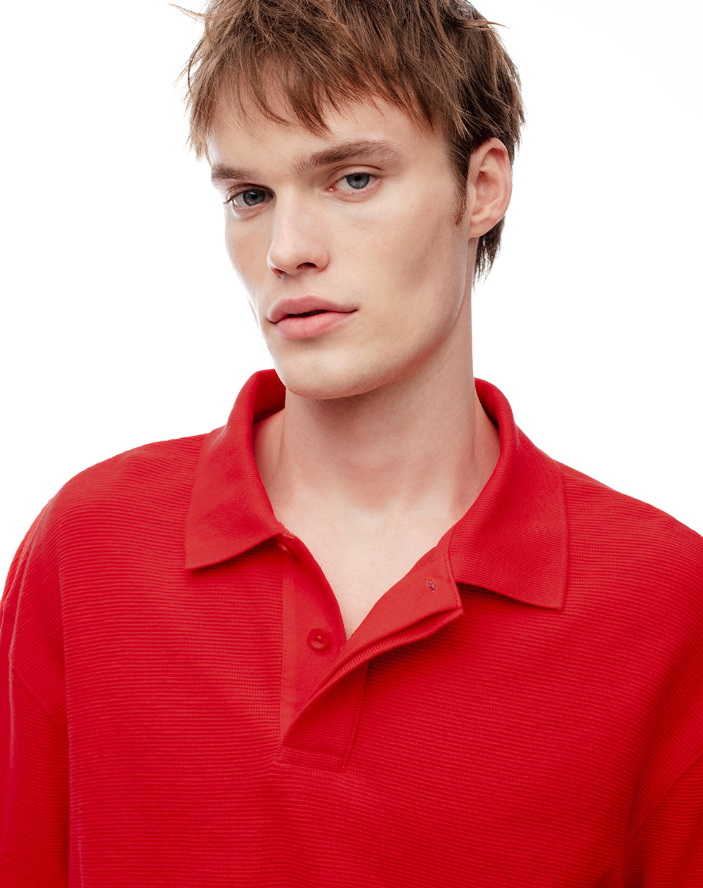 Polo regular roja hombre